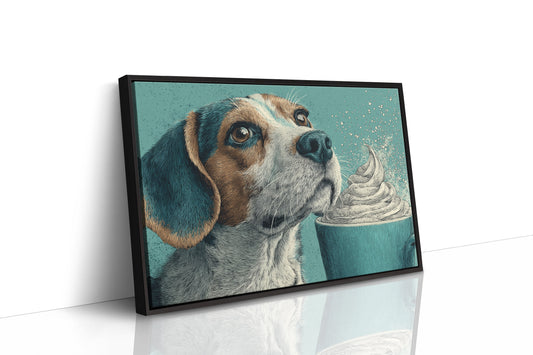 Beagle and the Whipped Cream Cup