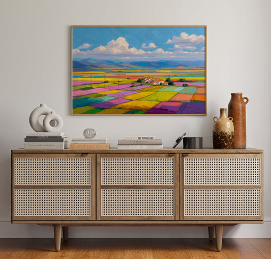 Patchwork Fields Dance In Spring