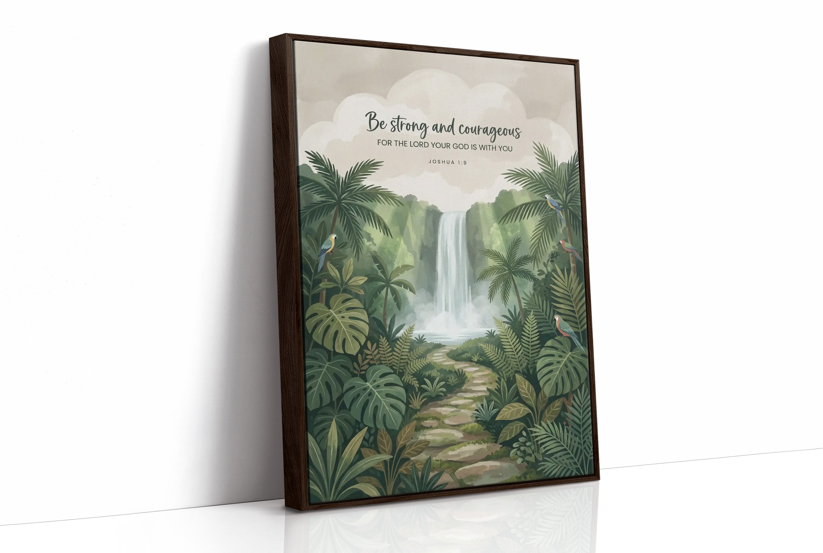 Be Strong and Courageous: Jungle Waterfall Path