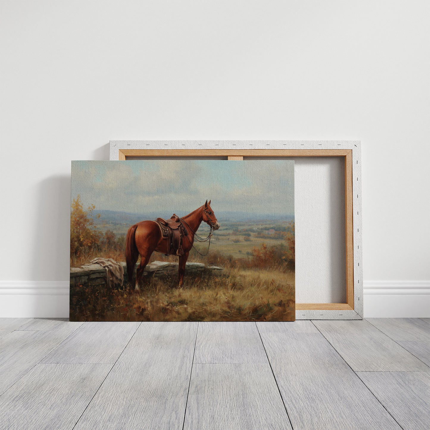 Chestnut Companion Awaits The Rider