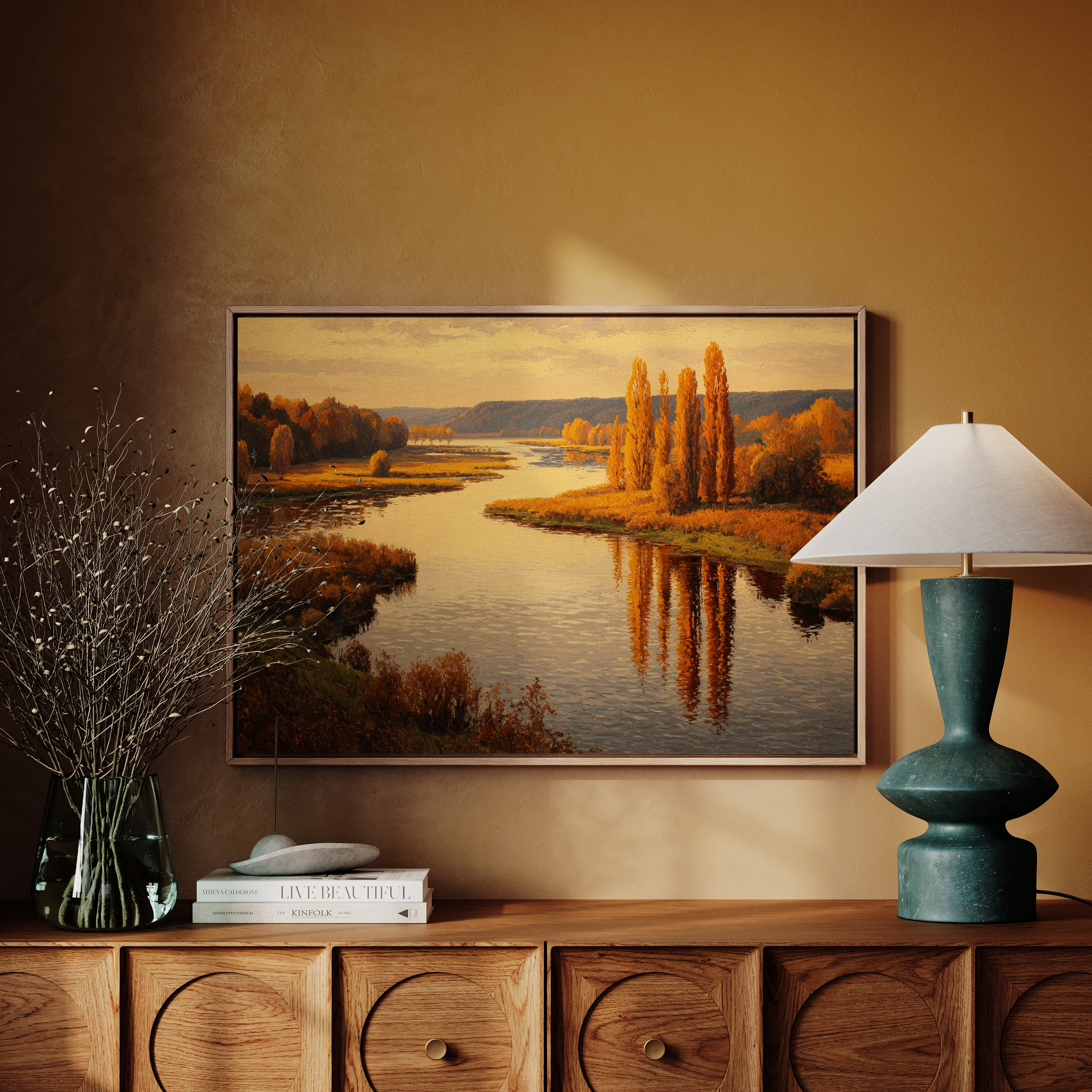 Golden Reflections at Dusk