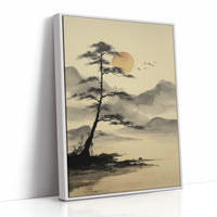 Solitary Pine Greets Rising Sun