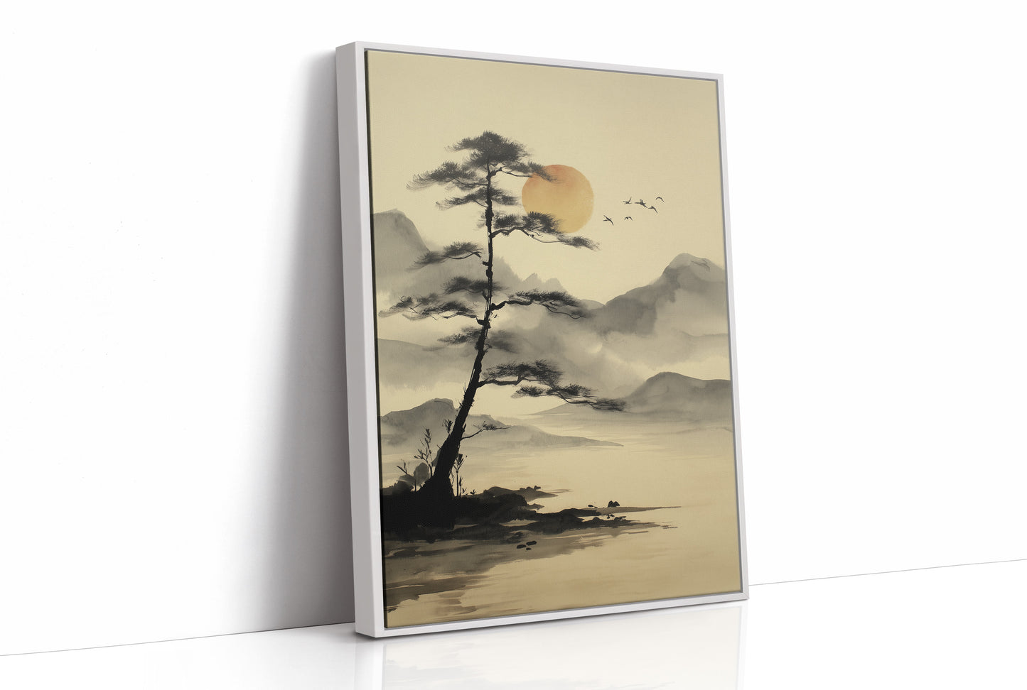 Solitary Pine Greets Rising Sun