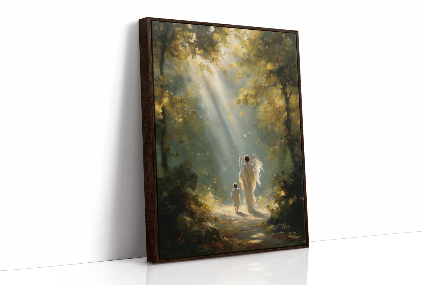 Sunbeams Guide Their Forest Journey