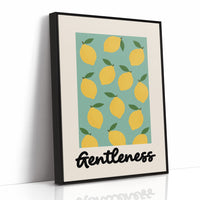 Citrus Symphony On Mint Canvas