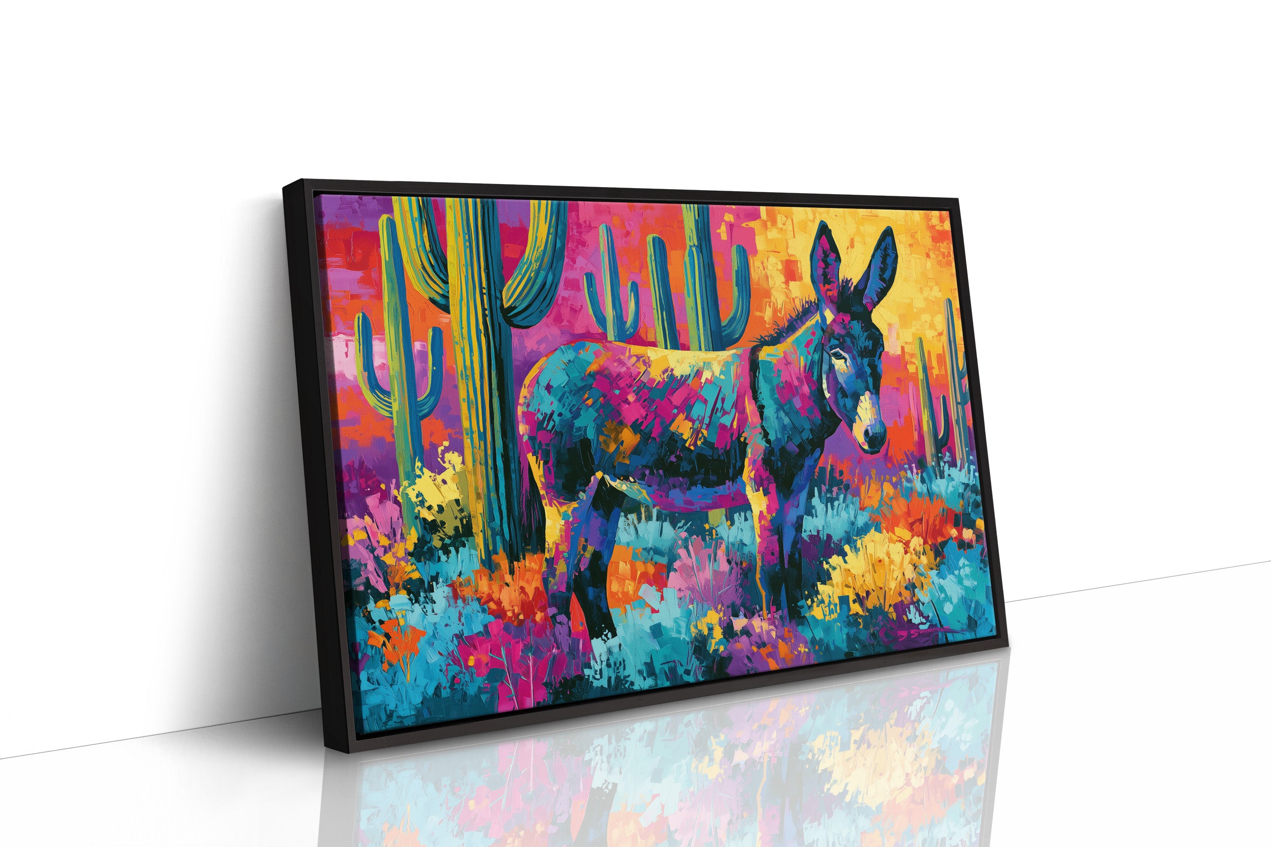 Desert Burro, Neon Sunset