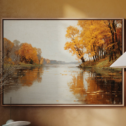 Golden Reflections on Still Waters