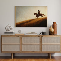 Sunset Ride on Prairie Hill