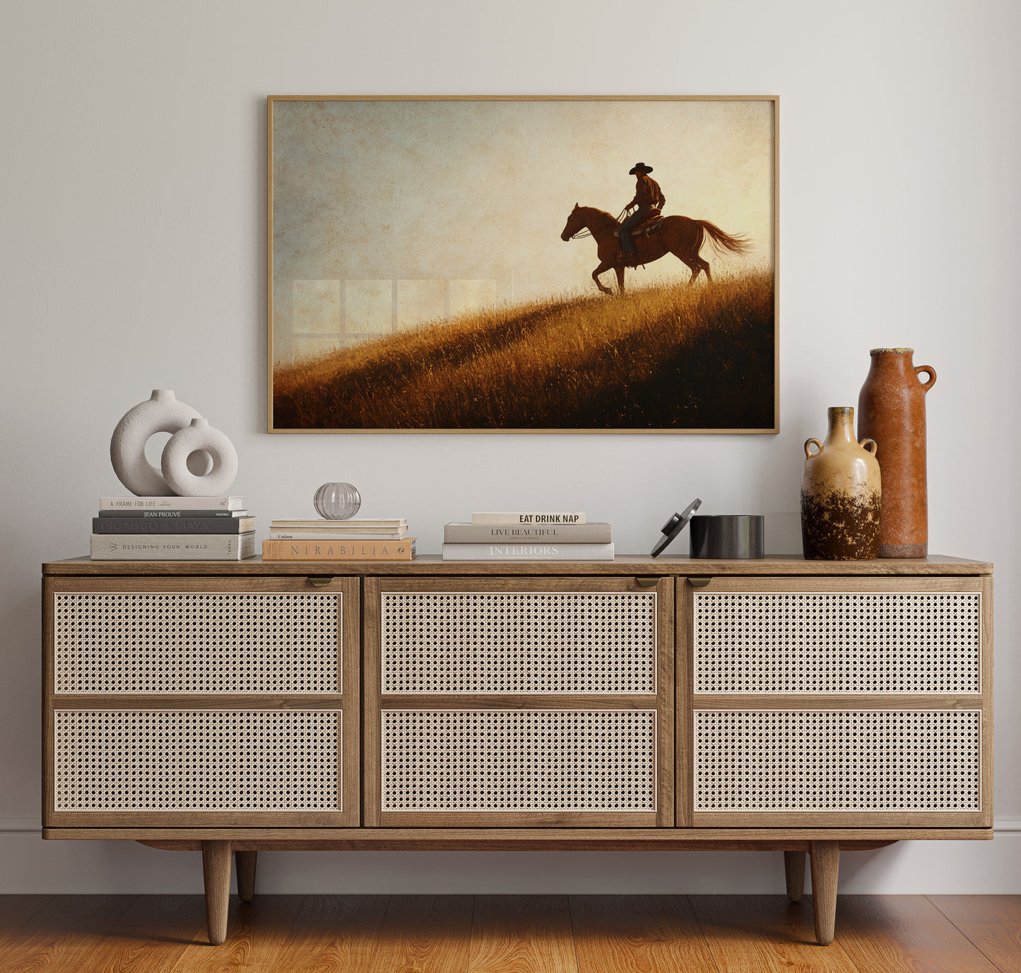 Sunset Ride on Prairie Hill