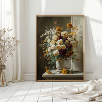 Roses And Dahlias Paint Autumn's Symphony