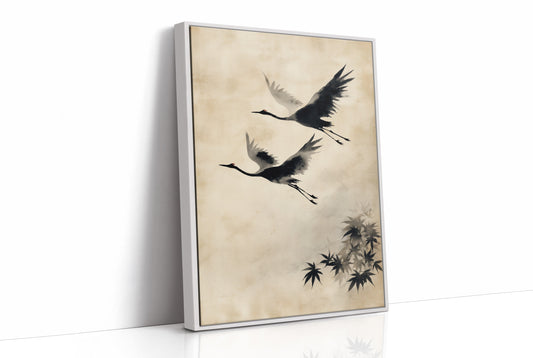 Cranes Paint Their Morning Dance