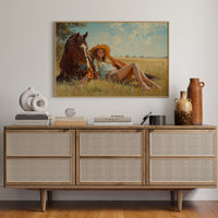 Cowgirl Daydream in Summer Grass