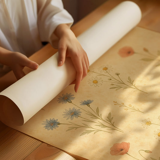 Vintage Wildflower Watercolor Print
