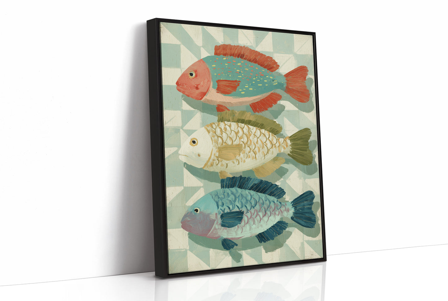 Three Fish In Summer Hues