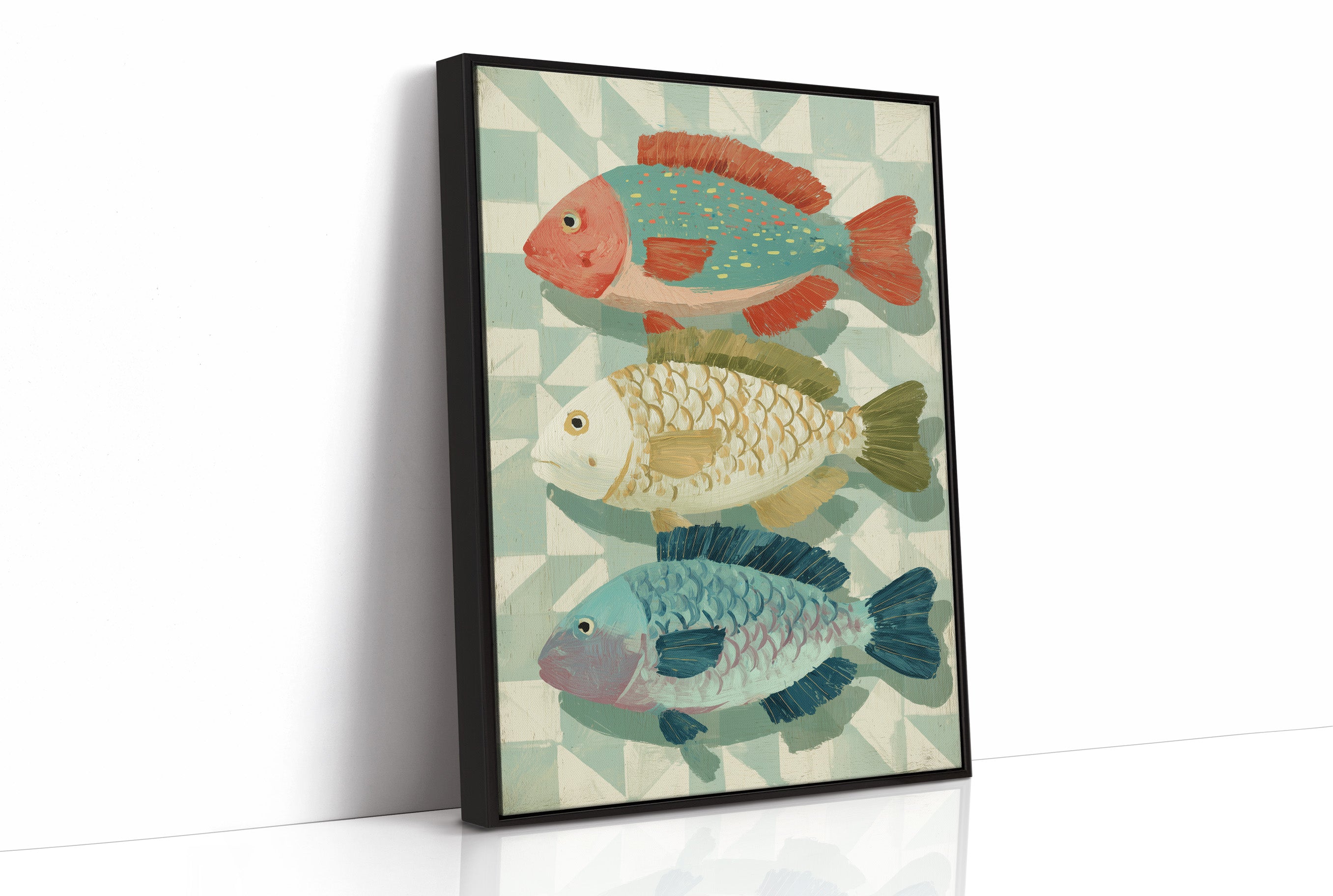 Three Fish In Summer Hues