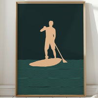 Paddle Through Evening's Gentle Lines