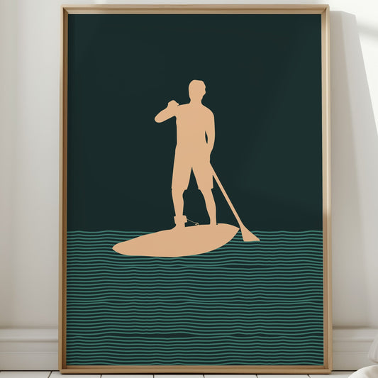 Paddle Through Evening's Gentle Lines