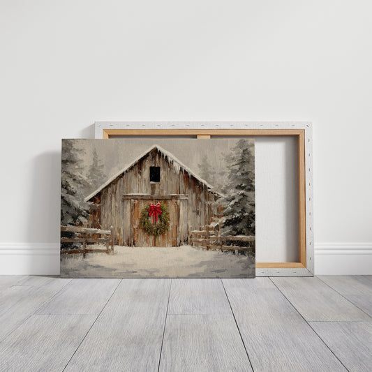 Winter Finds The Old Barn Door