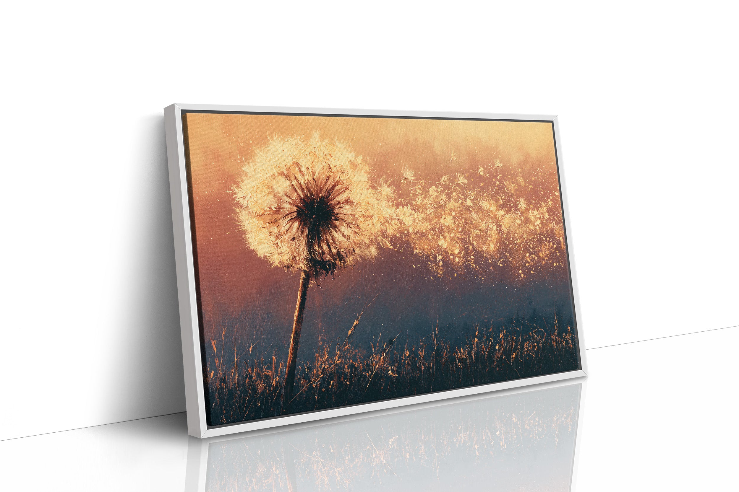 Dandelion Ablaze at Dusk