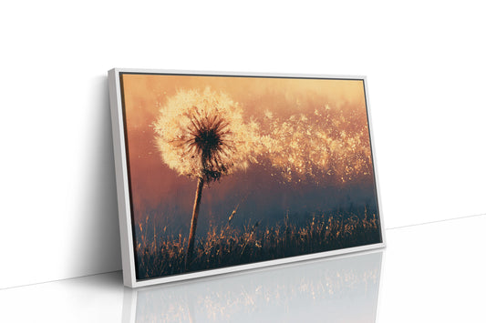 Dandelion Ablaze at Dusk