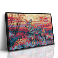 Coyote at Sundown, Fauvist Desert
