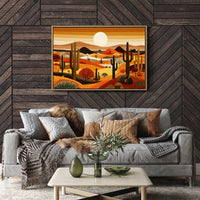 Saguaros Dance Under Desert Sunset