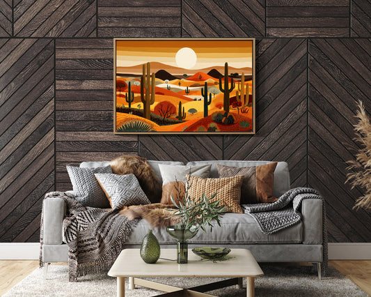 Saguaros Dance Under Desert Sunset