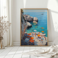 Summer Floats Along Mediterranean Cliffs