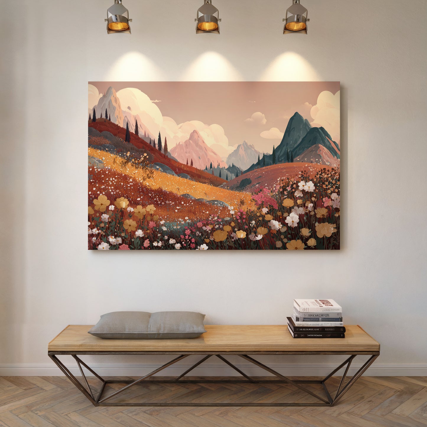 Alpine Meadows Bloom In Gold