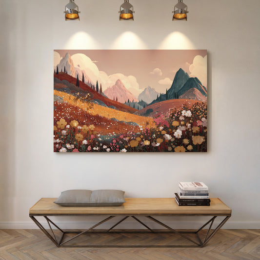 Alpine Meadows Bloom In Gold
