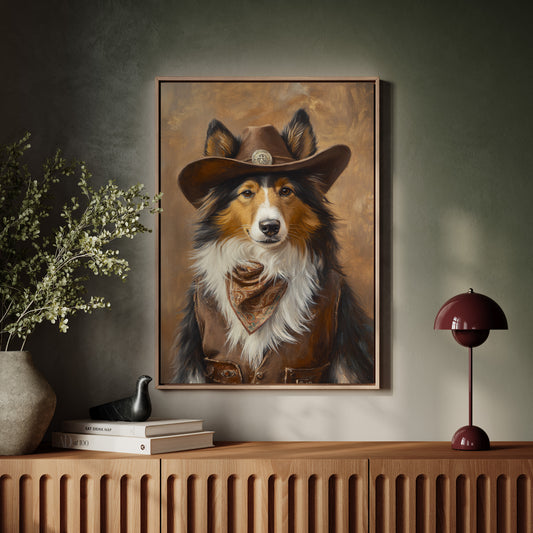 Rough Collie Sheriff of the High Plains