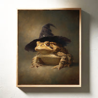 Charming Toad Witch Portrait - Whimsical Animal Art - Gallery Canvas image 15