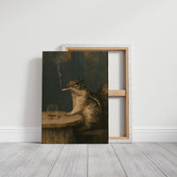 Hard Day at the Acorn Factory: Smoking Squirrel Art