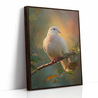 Dove Perches In Golden Hour