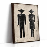 Western Restroom Silhouettes