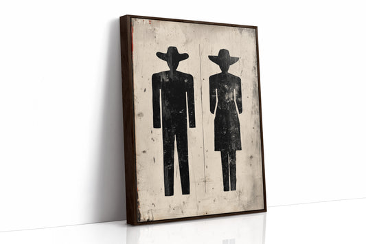 Western Restroom Silhouettes