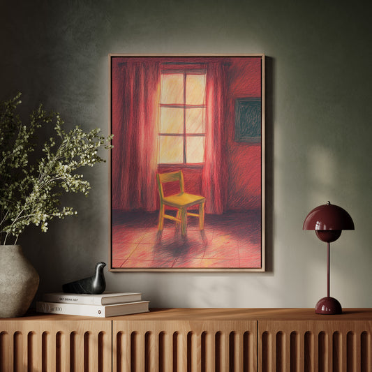 Solitude Bathes In Crimson Light