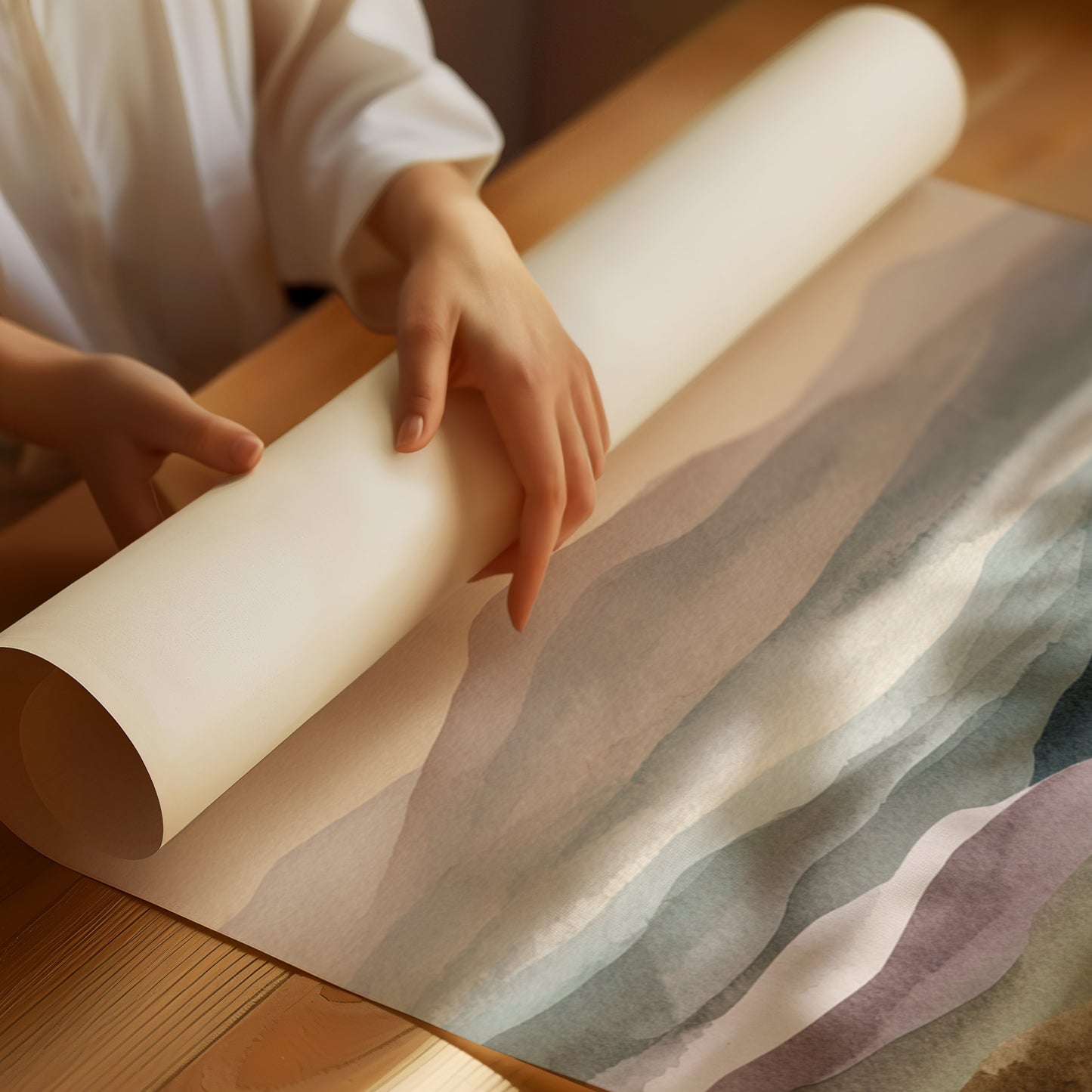 Mountains Breathe in Gentle Hues