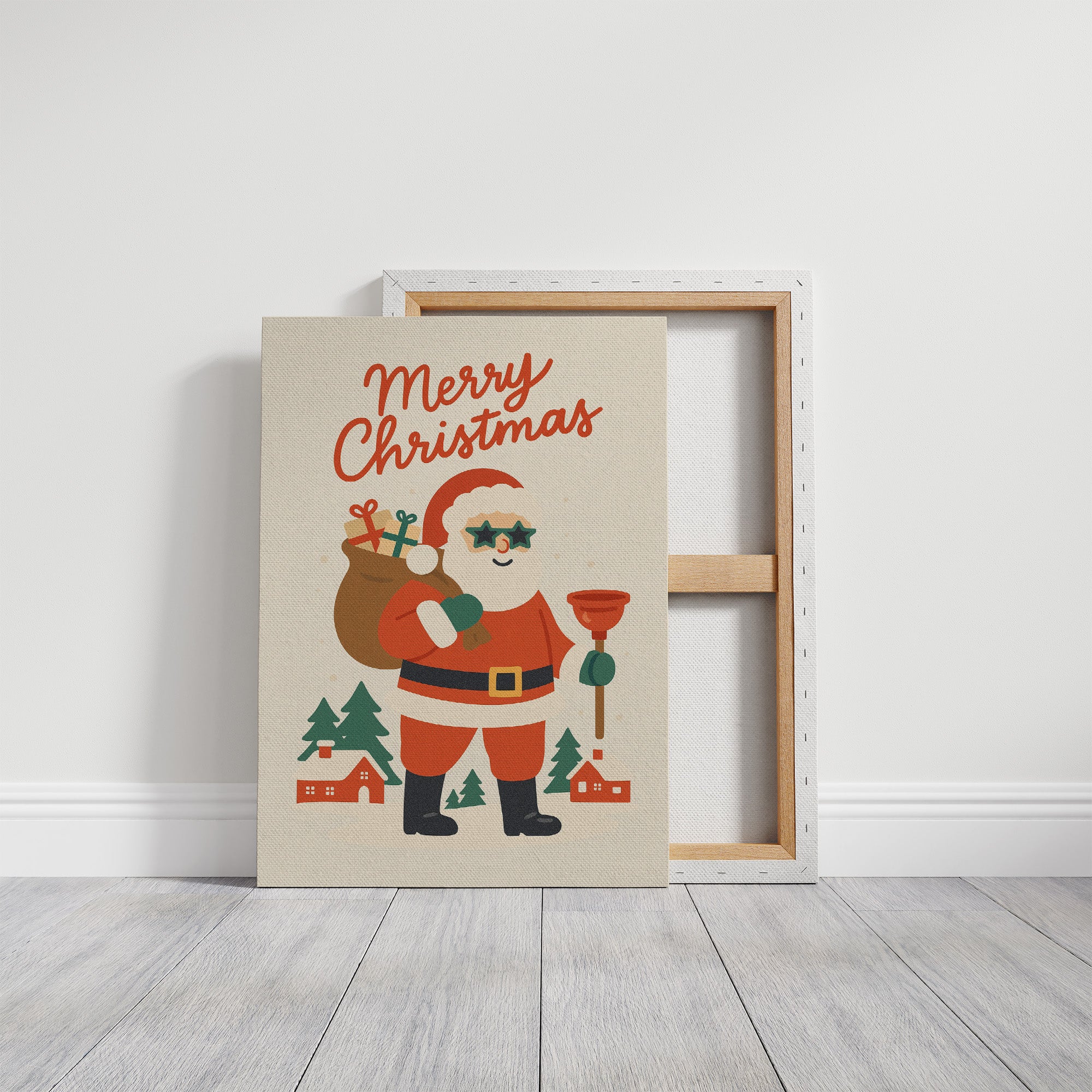 Retro Santa Brings Holiday Cheer