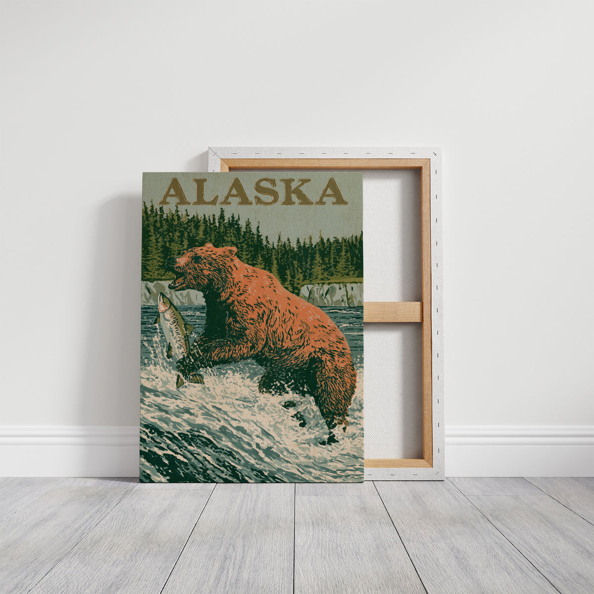 Grizzly Salmon Run Alaska