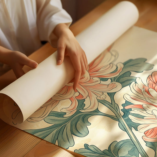 Japanese Chrysanthemum Art Print – Vintage Botanical Floral Wall Decor