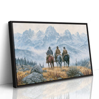 Riders at the Foot of the Tetons