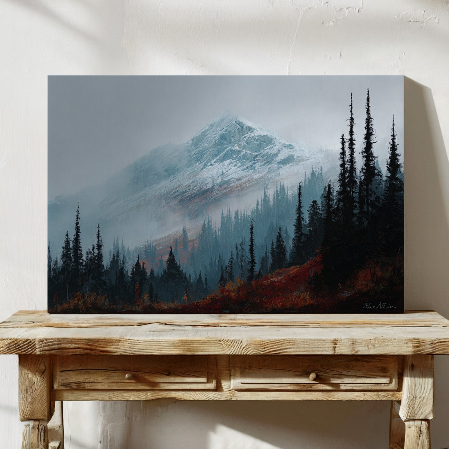 Frost Meets Autumn's Last Dance