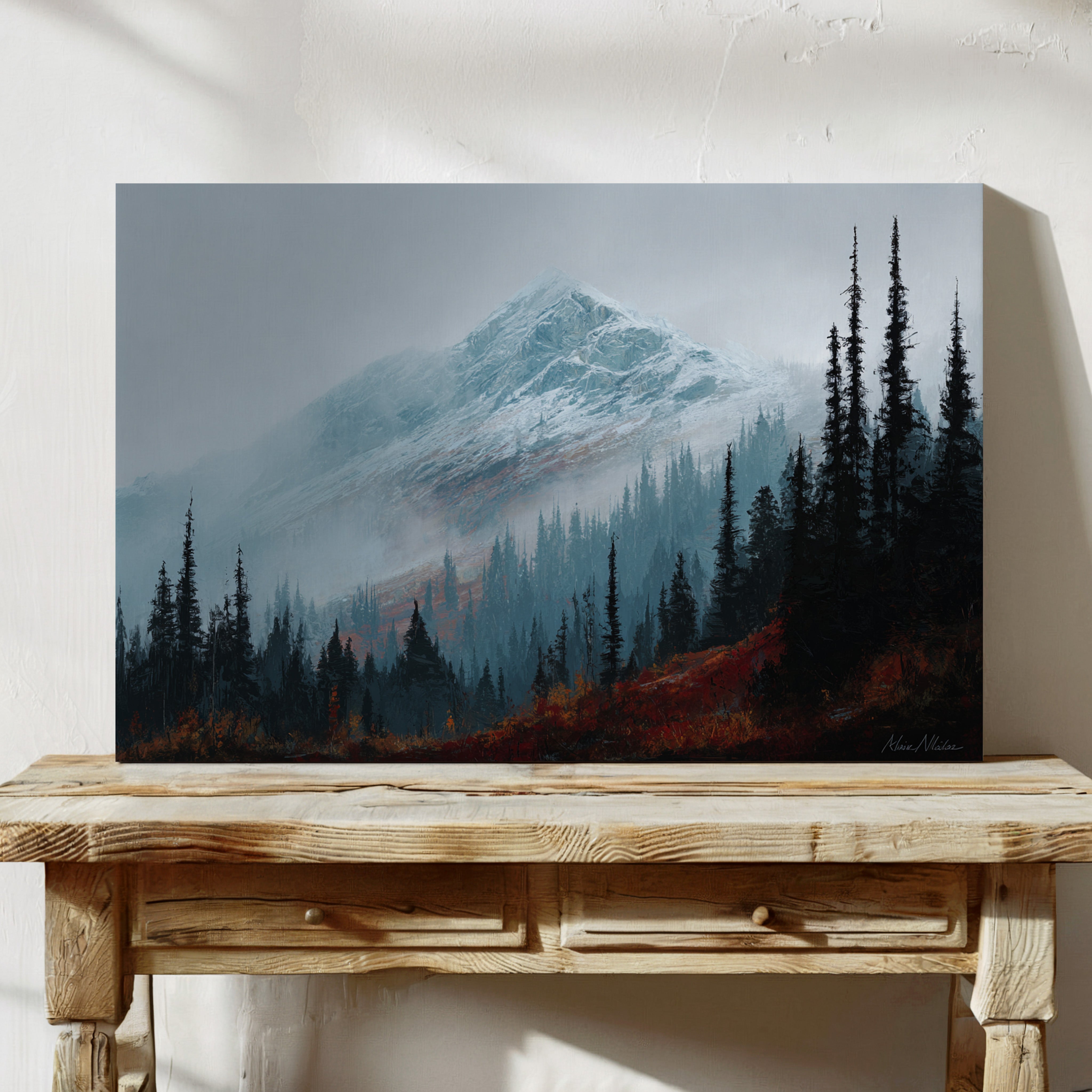 Frost Meets Autumn's Last Dance
