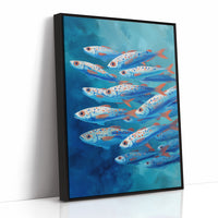 Azure Current Carries Speckled Voyagers