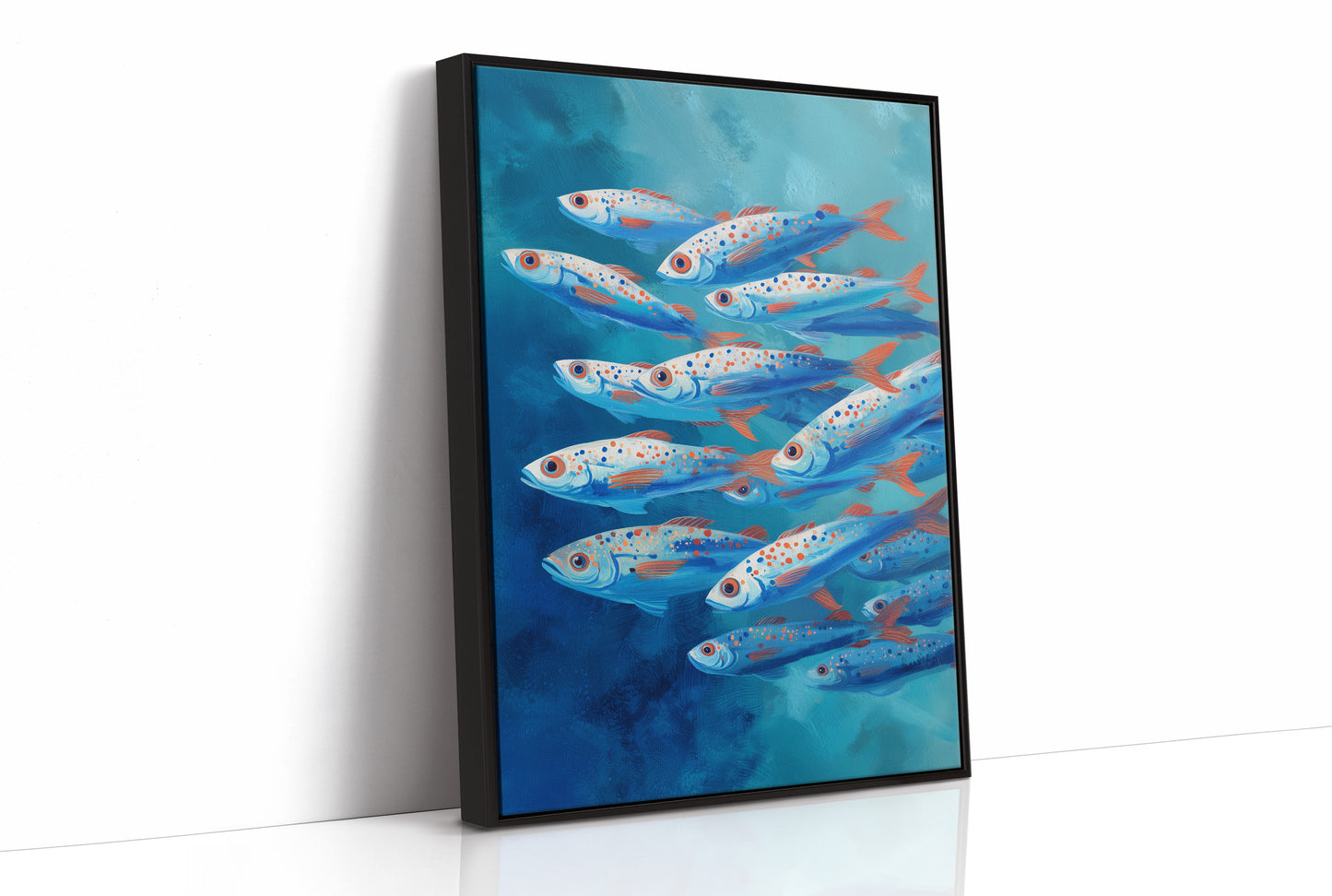 Azure Current Carries Speckled Voyagers