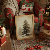 Solitary Pine Holds Winter's Memory