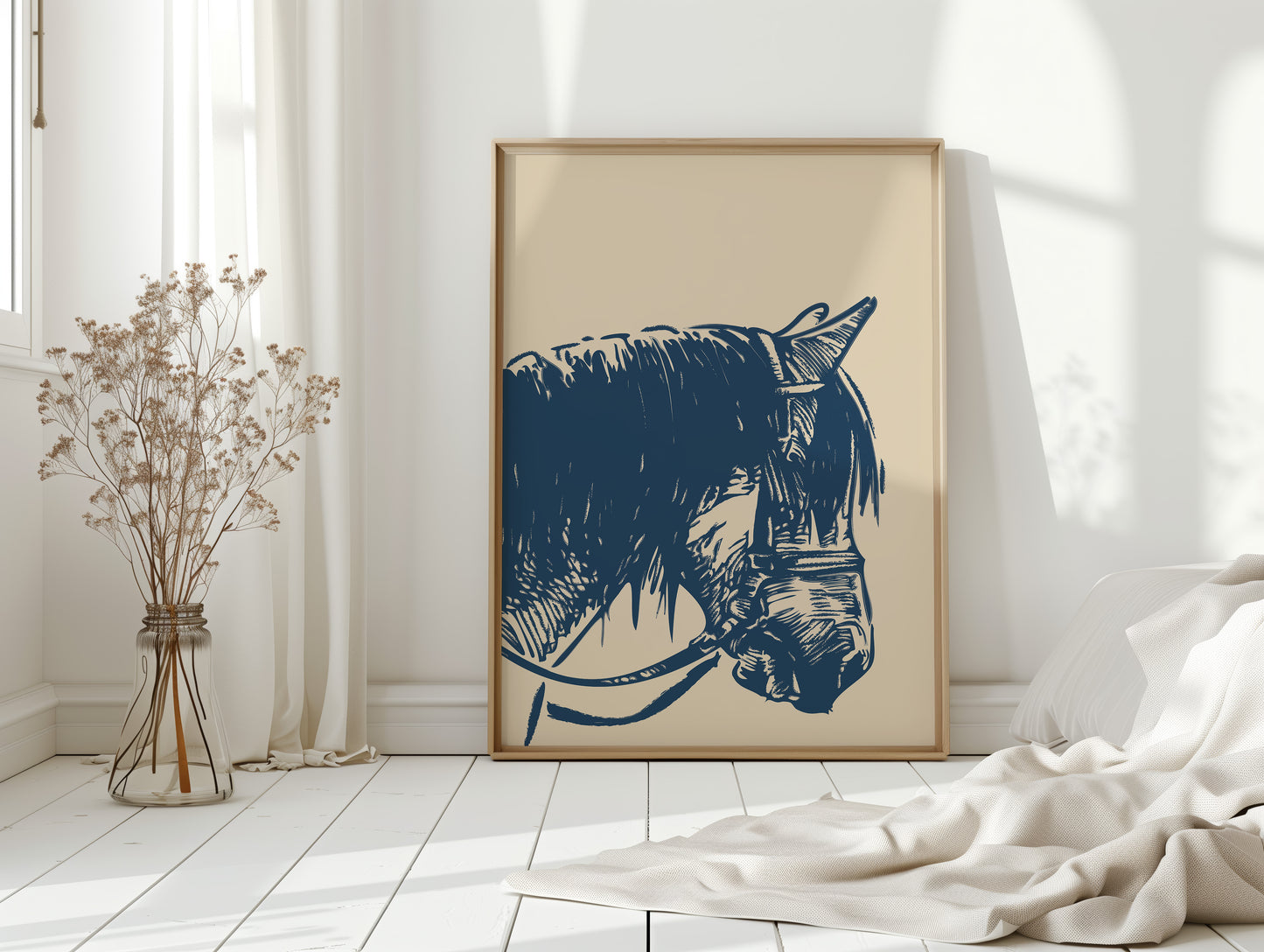 Midnight Blue Stallion Speaks Softly