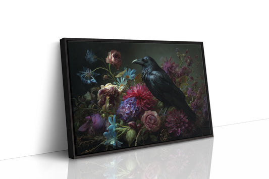 Raven's Tale Among Velvet Blooms