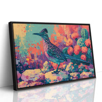 Roadrunner in Bloom, Fauvist Desert
